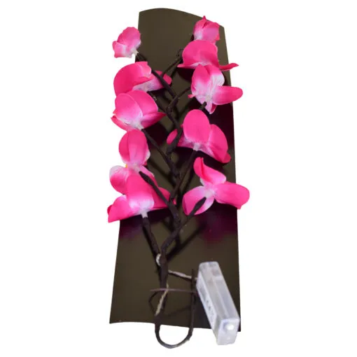 Creanga decorativa cu flori si cu led