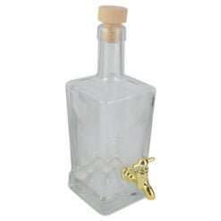 Sticla cu dop si robinet pentru bauturi
