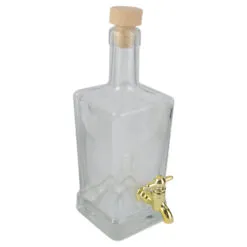 Sticla cu dop si robinet pentru bauturi