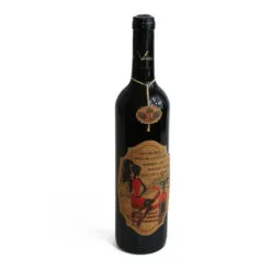 Vin rosu 0.75l cu eticheta din pluta - Design "Aki a bort. a not..."