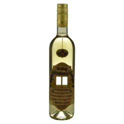 Vin alb 0.75l cu eticheta personalizata din pluta - Design "Boldog Szuletesnapot!" (Model 2)