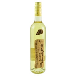 Vin alb 750 ml "Szuletesnapod alkalmabol szeretettel" cu eticheta din pluta - Laser