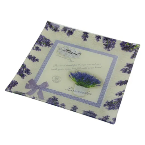 Platou servire din sticla 25 CM