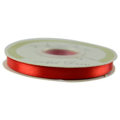 Rola panglica satin Rosu 6 mm x 25 m