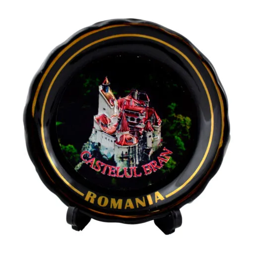 Farfurie decorativa realizata din ceramica - Design Romania-Castelul Bran - Diverse modele