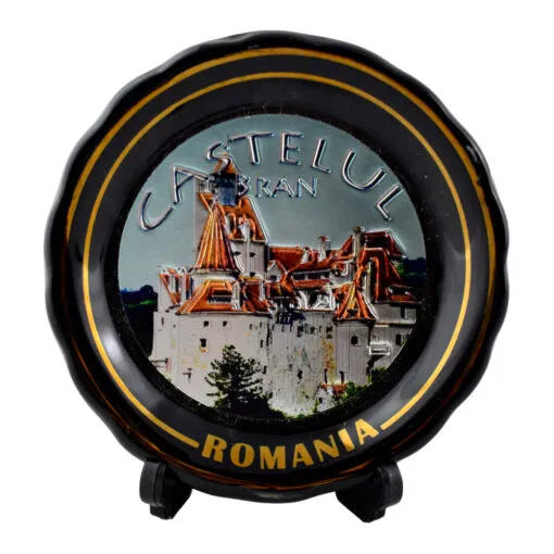 Farfurie decorativa realizata din ceramica - Design Romania-Castelul Bran - Diverse modele