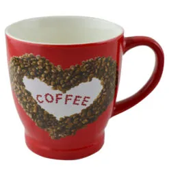 Cana ceramica Coffee inimioara 200 ml