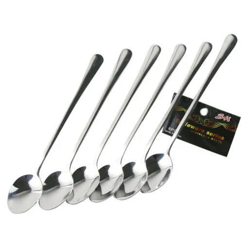 Set 6 lingurite cu coada lunga 3x18 CM
