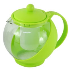 Cana ceai din sticla si plastic cu infuzor 1.3 L