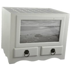 Album pentru fotografii realizat din lemn cu doua sertare - Design Elegant (Tip 2)