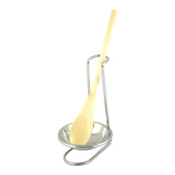 Lingura de lemn cu suport realizat din inox