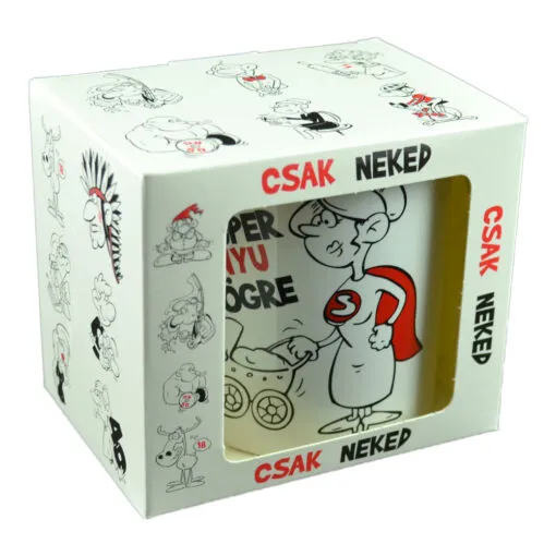 Cana ceramica 300 ml "Szuper anyu bogre"