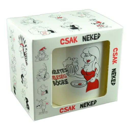 Cana ceramica 300 ml "Tokeletes feleseg bogre"