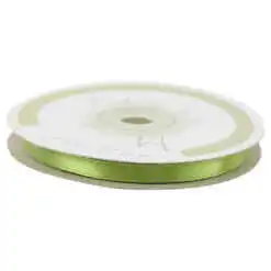Rola panglica satin Verde 6 mm x 25 m