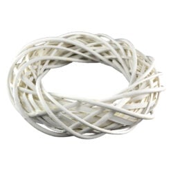 Coronita pentru decor din rachita 30 CM - Alb