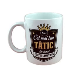 Cana Boss nr. 1 din ceramica - "Cel mai bun tatic din lume!"