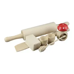 Set 7 ustensile bucatarie din lemn - Sucitor