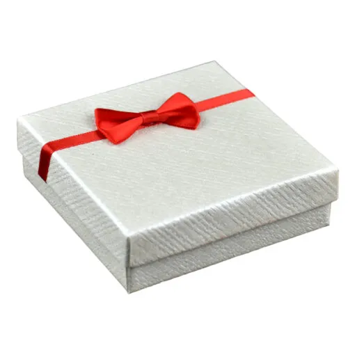 Cutiuta pentru bijuterii decorata cu fundita -se vinde 24 buc/bax