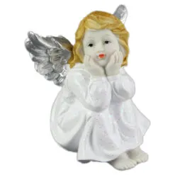Figurina inger cu aripi argintii din rasina 16 CM