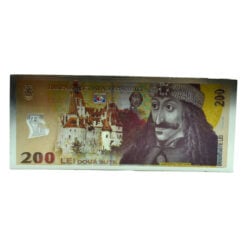 Magnet de frigider din plasti Bancnota 17x6.5 CM - Design Castelul Bran & Dracula