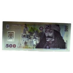 Magnet de frigider din plasti Bancnota 17x6.5 CM - Design Castelul Bran & Dracula