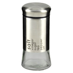 Recipient condimente din sticla cu capac din inox