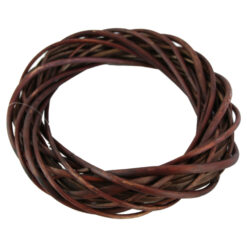 Coronita pentru decor realizata din rachita 25 CM Maro