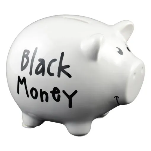 Pusculita din ceramica in forma de porcusor - Black Money - 2 modele