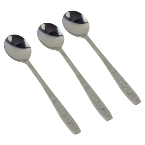 Set lingurite pentru iaurt realizate din inox - 3 buc.