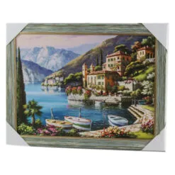 Tablou decorativ cu rama de lemn - Design Flori - Diferite modele (Tip 5)