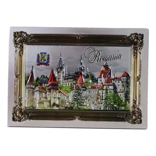 Magnet de frigider din metal 9x6 CM - Castele