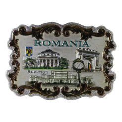 Magnet de frigider din metal 8x6 CM - Bucuresti