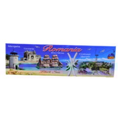 Magnet de frigider din plastic Black Sea/Romania 16x4 CM