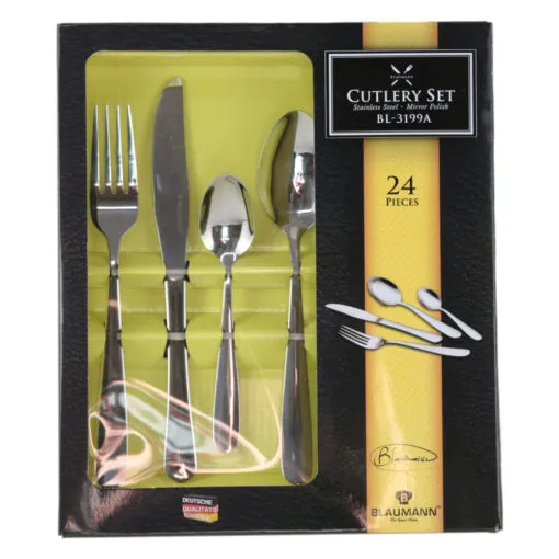 Set tacamuri din inox 24 piese
