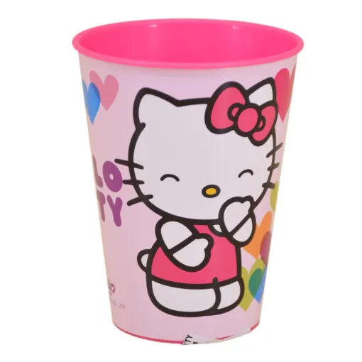 Pahar realizat din material plastic - 260 ml - Design Hello Kitty