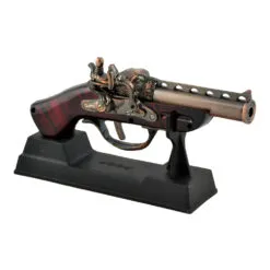 Ornament realizat din metal si lemn - Flinta (Model 5)