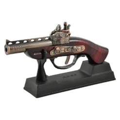 Ornament realizat din metal si lemn - Flinta (Model 5)