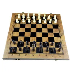 Joc sah/table realizat din lemn (Model 2)