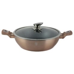 Cratita joasa cu capac Berlinger Haus 28 CM - Colectia Rose Gold