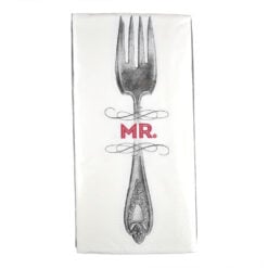 Servetel pentru domni - Design Furculita "Mr."