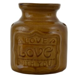 Candela de aromaterapie pentru lumanare pastila realizata din ceramica - Desing Love - Diverse modele