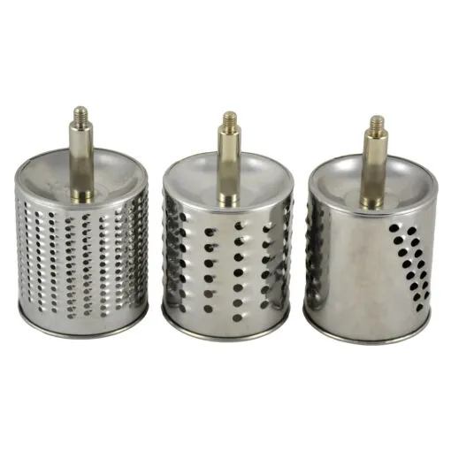 Rasnita pentru nuci realizat din inox si material plastic cu 3 tipuri de razatoare