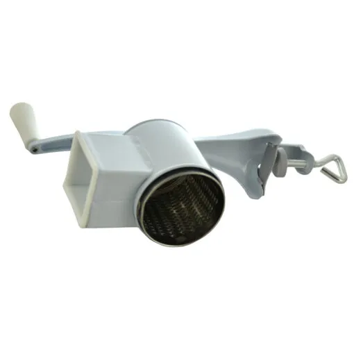 Rasnita pentru nuci realizat din inox si material plastic cu 3 tipuri de razatoare