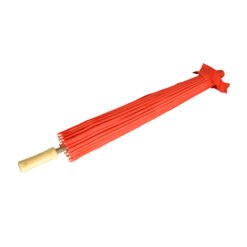 Umbreala tip accesoriu decorativ realizata din organza - Design Elegant - Rosu