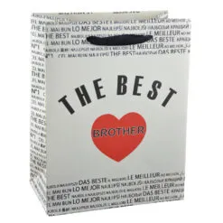 Punga cadou din hartie laminata 18x23 CM - A legjobb testver/The best brother