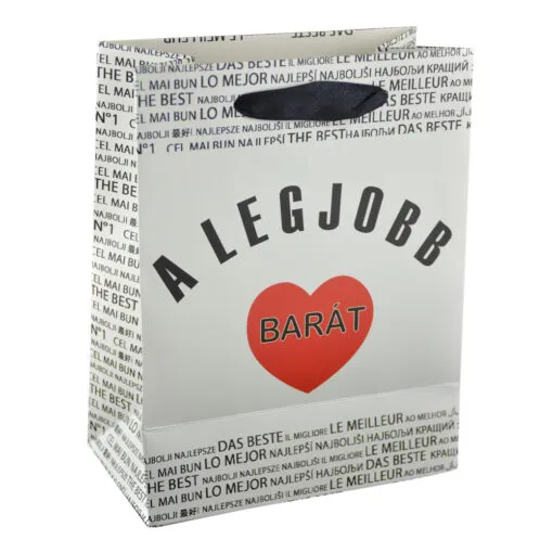 Punga cadou din hartie laminata 18x23CM - A legjobb barat/The best friend