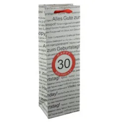 Punga cadou pentru bauturi realizata din hartie laminata - Boldog szuletesnapot 30/Happy birthday 30