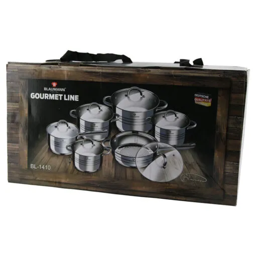 Set vase de gatit din otel inoxidabil