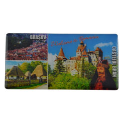 Magnet frigider din plastic Welcome to Romania 11x5.5 CM