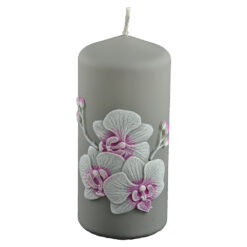 Lumanare cilindrica - Design Orchid Velvet (Model 1)